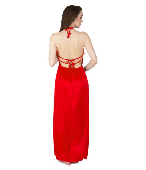 Buy Bombshell Red Satin Nighty And Night Gowns Online At Best Prices In India Snapdeal