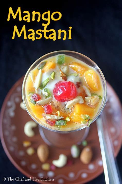 The Chef And Her Kitchen Mango Mastani Recipe Mango Recipes