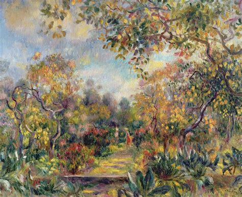 Landscape At Beaulieu Painting By Pierre Auguste Renoir