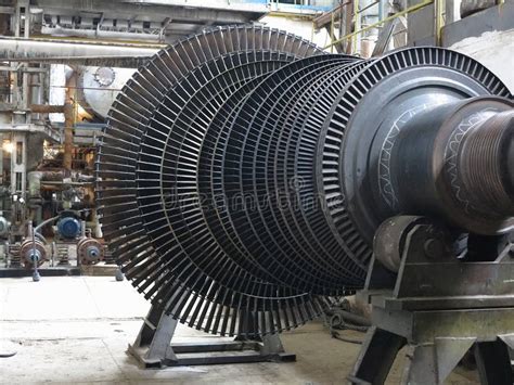 Power Generator Steam Turbine During Repair At Power Plant Stock Image