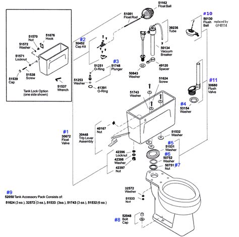 Toilet Bowl Tank Replacement Parts Toilet Story