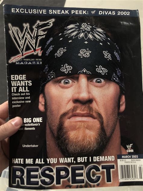 Wwewf Magazine March 2002 The Undertaker Cover Ebay