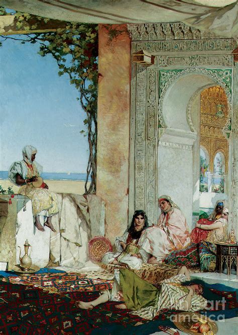 Women Of A Harem In Morocco Painting By Jean Joseph Benjamin Constant