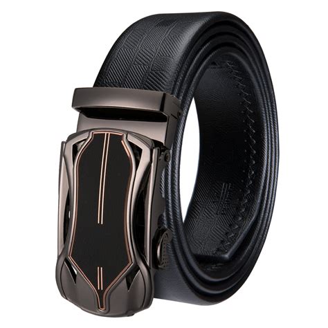 Brand Designer Mens Belts Luxury Black Leather Belt for Men Formal ...