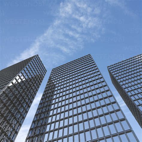 3d Rendering Modern High Rise Buildings Stock Photo