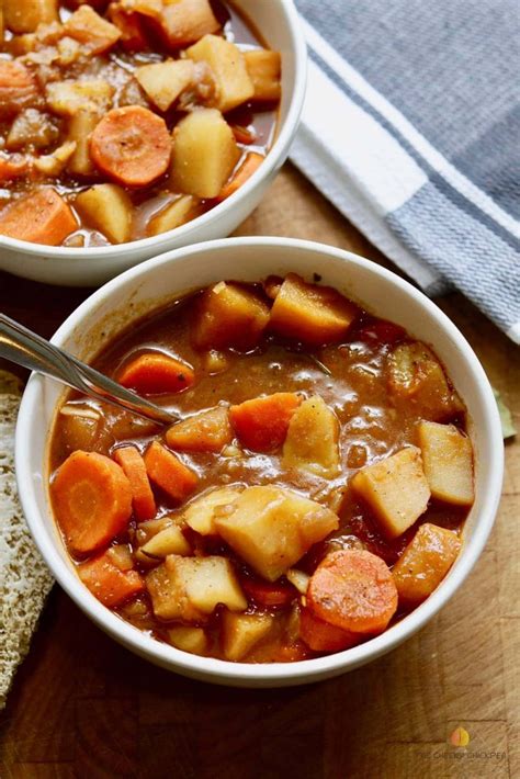 Hearty Vegetable Stew Vegan Slow Cooker Option The Cheeky Chickpea