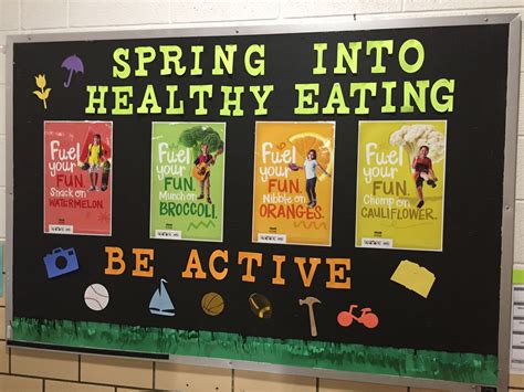Spring Into Healthy Eating Chariton Csd Cafeteria Bulletin Boards