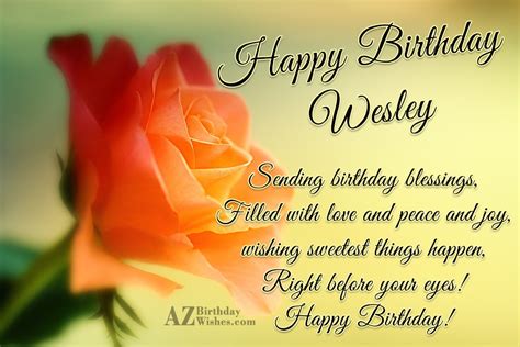 Happy Birthday Wesley