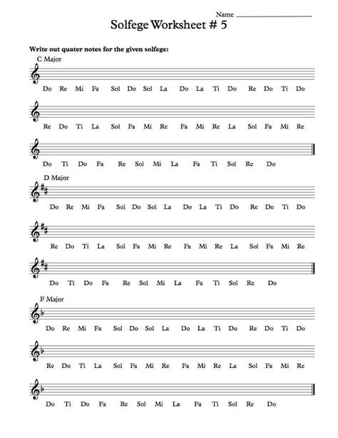 Free Solfege Worksheets For Classroom Instruction Music Theory Worksheets Solfege Solfege
