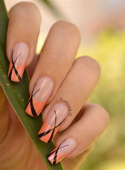 230 Best Art Orange Nails Design Images On Pinterest Nail Art Designs