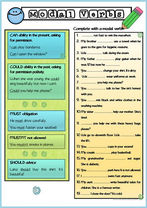 What is a modal verb? Modal Verbs Elementary Level worksheet - Free ESL printable worksheets made by teachers