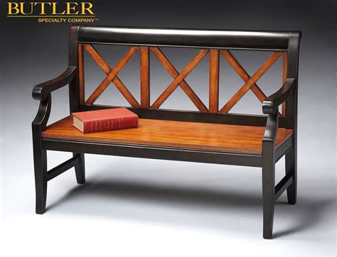 Butler Transitional Cherry Bench—5048109 Furniture Living Room Bench