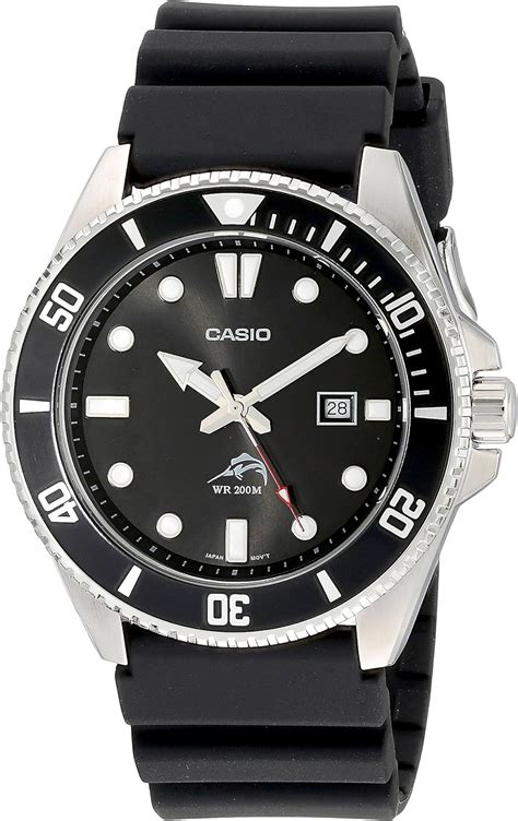 Casio Men S Mdv106 1a Black Analog Anti Reverse Bezel Watch Casio Amazon Ca Watches