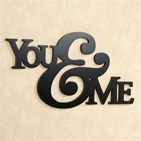 Choose artwork that honors you and your partner's relationship! You and Me Word Wall Art