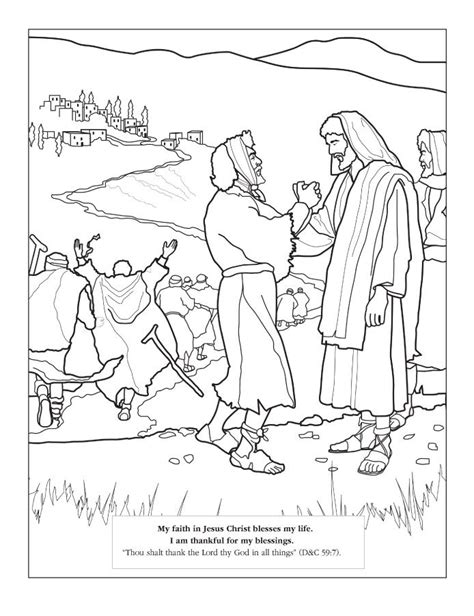 Coloring Pages For The Ten Lepers