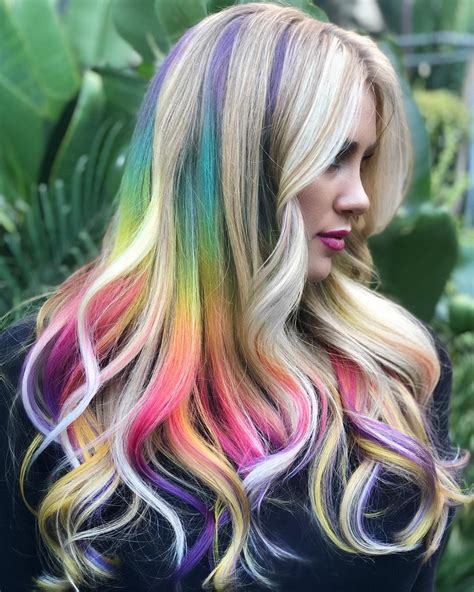 Rainbow Hair Color Hair Color Crazy Hair Color Pink Hair Dye Colors