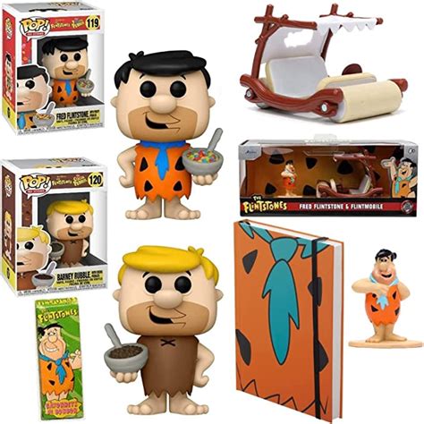 Pal Barney Rubble Flintstones Fred Pop Figure Bundled With Ad Icons Fruity Pebbles