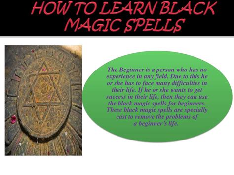 Ppt How To Learn Black Magic Spells Powerpoint Presentation Free