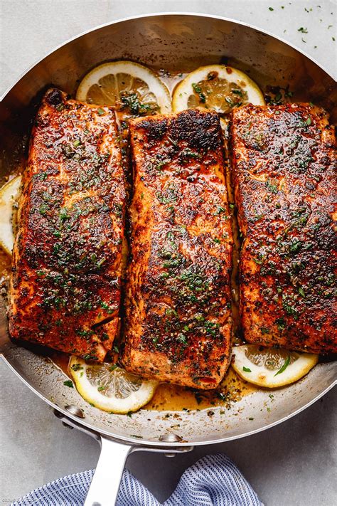 That's one of the big advantages over canned salmon cakes, where we're cooking something that's already cooked. Blackened Salmon Recipe - How to Cook Blackened Salmon — Eatwell101