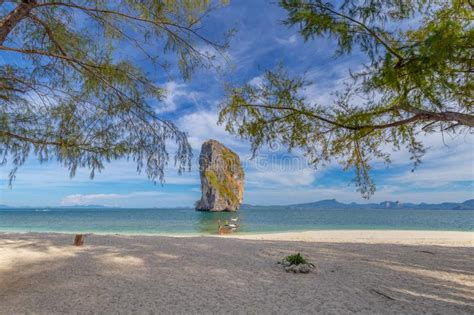 Poda Islandbeautiful White Beach With Tree Tropical Sea For Holidays
