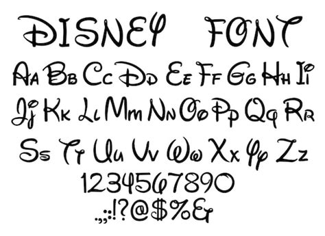 Mickey Font Cursive Font Svg Calligraphy Font Svg Disney Monogram