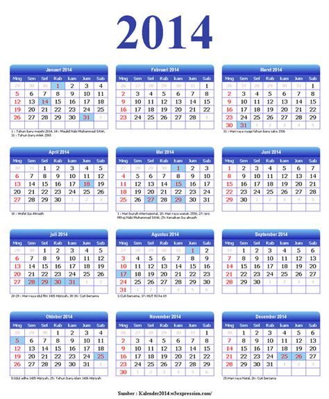 2104 Calendar Template Williamson