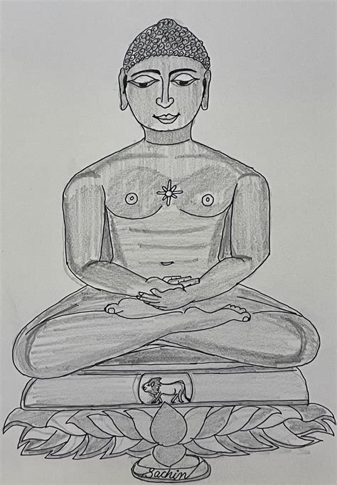 Aggregate More Than Mahavir Swami Pencil Sketch Latest In Eteachers