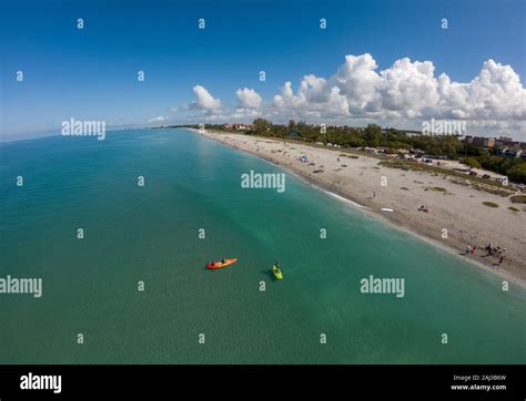 Paddleboard And Kayak At Turtle Beach Siesta Key Florida Stock Photo