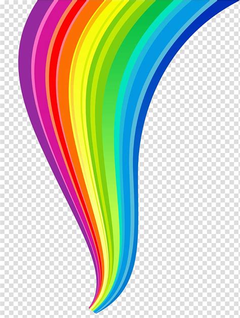 Rainbow Rainbow Line Rainbow Graphic Art Transparent Background Png