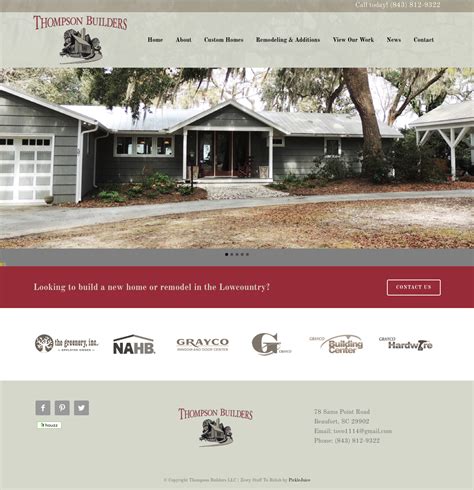 Patricia thompson, md is a obstetrics & gynecology specialist in beaufort, sc and has over 28 years of experience in the medical field. Thompson Builders SC | PickleJuice : Award Winning Web ...