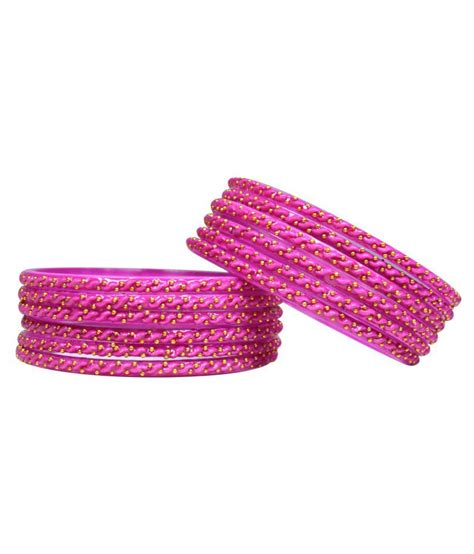 manihaar jodha bangles pink set of 12 glass bangles buy manihaar jodha bangles pink set of