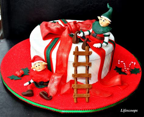 Christmas cake decorating ideas with fondant christmas tree cake design. Life Scoops: Fondant Cake