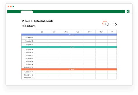 Excel Monthly Timesheet Template With Formulas For Your Needs