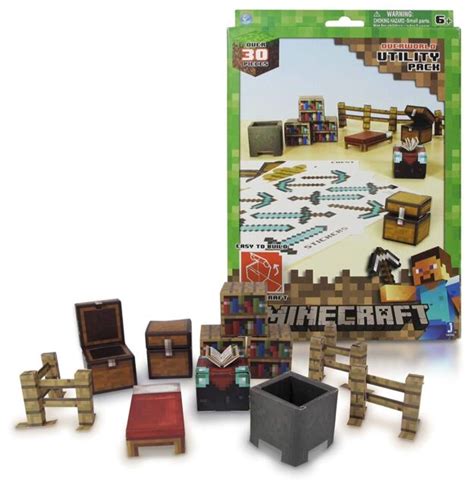 Minecraft Overworld Hostile Mobs Papercraft Kit Series New Ebay