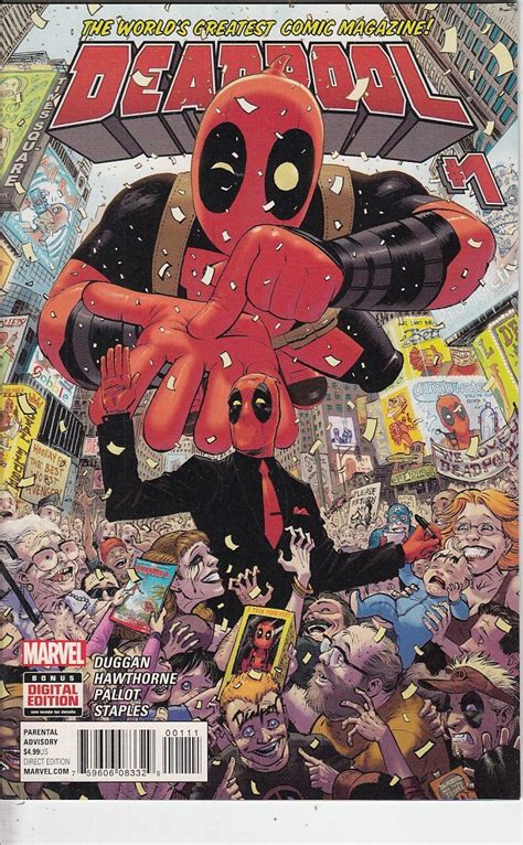 Deadpool 2015 4th Series 1 Vfnm Collectors Edge Comics
