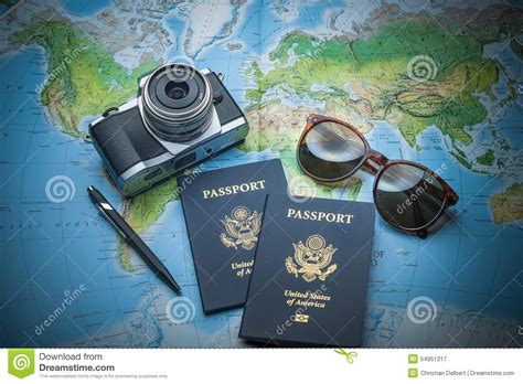World Travel Passports Stock Image Image Of States