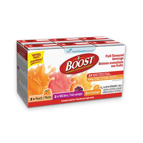 Boost Variety Pack Orange Peach Wildberry Madewithnestleca