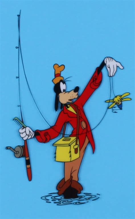 Walt Disney 1990 Goofy Fishing 16x19 Custom Matted Limited Edition