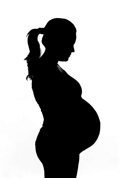 Pregnant Woman Silhouette Clip Art Clipart Best