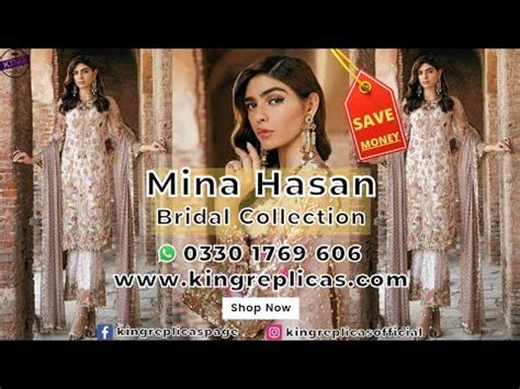 Mina Hasan Bridal Collection Mina Hasan Replica Suit King Replica
