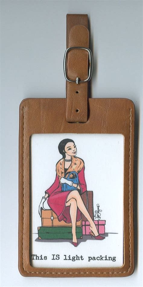 Funny GORGEOUS LEATHER Luggage Tag This IS By FunnyLuggageTags