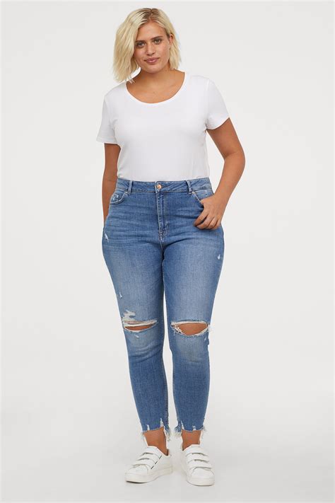 Best Plus Size Jeans For Women Skinny Flare Cropped Plus Size Tunic