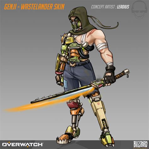 Artstation Overwatch Genji Wastelander Fan Skin