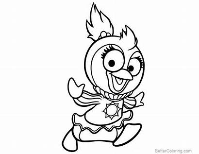 Muppet Babies Coloring Pages Summer Penguin Printable