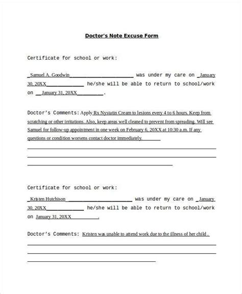 If you have an employee who has been out sick for three consecutive days, it is always an hr best practice to ask that employee for a doctor's release, prior to allowing them to return to work. doctors-note-excuse-form in 2019 | Doctors note, Doctors ...