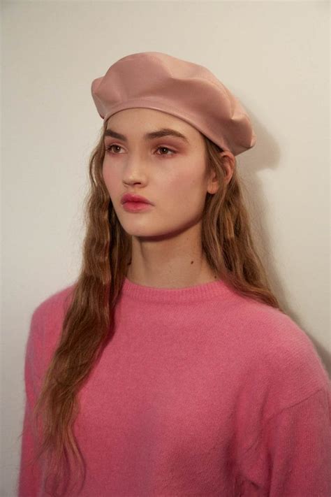 Beret Pink Beret Beret Hats For Women Pink Leather Leather Etsy In