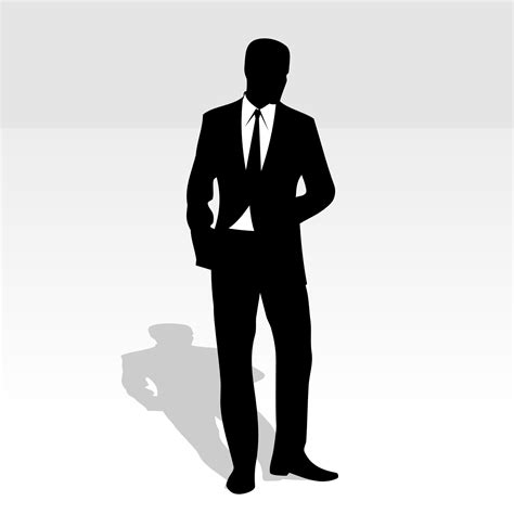 Free Man In Suit Silhouette Png Download Free Man In Suit Silhouette