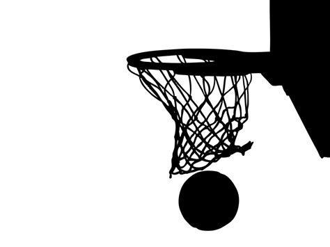 41 Silhouette Basketball Hoop Clipart