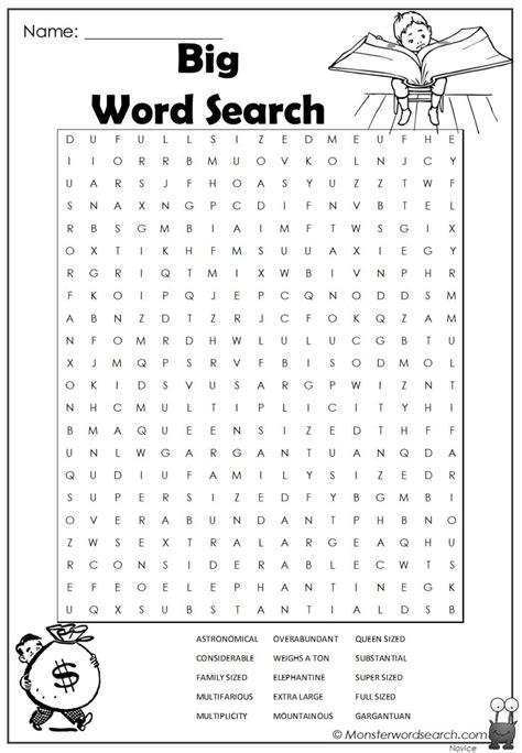 Printable Word Searches Large Print