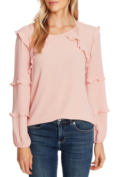 Cece Tiered Ruffle Long Sleeve Blouse Nordstrom